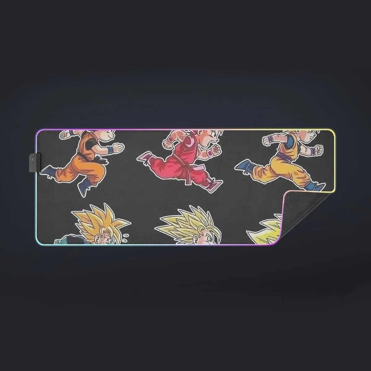 Dragon Ball Anime Son Goku All Form Transformation cool  LED  Mouse Pad