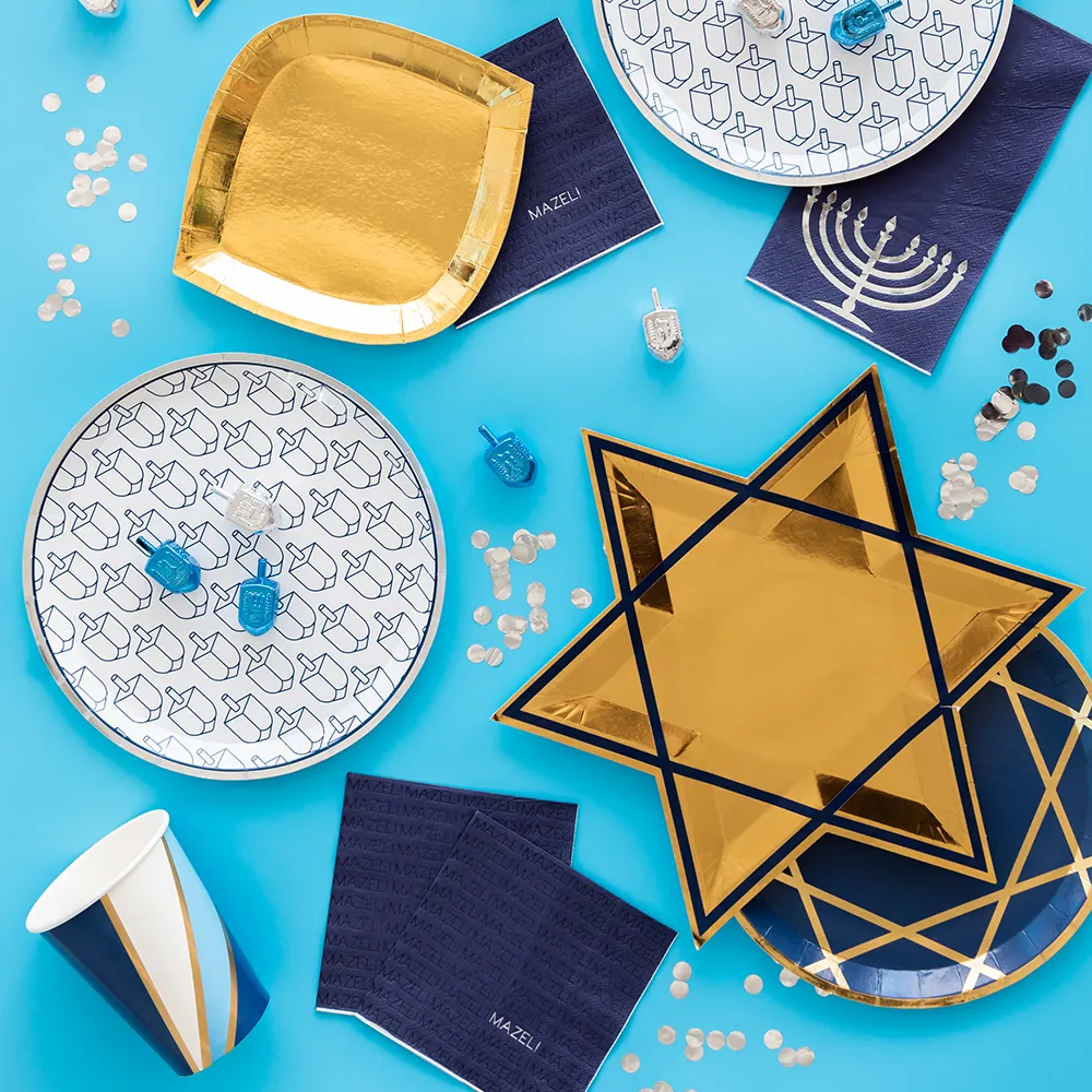 Dreidel Dinner Plates