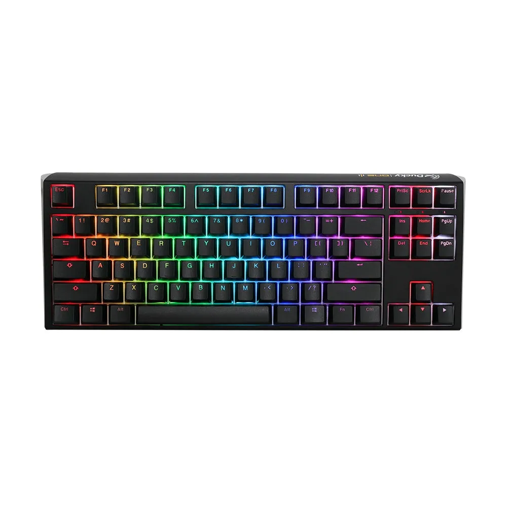 Ducky ONE 3 RGB Black - TKL -  MX Red by Level Up Desks