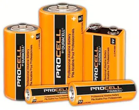 Duracell PC1604 PROCELL 9 Volt Battery - Sold Each