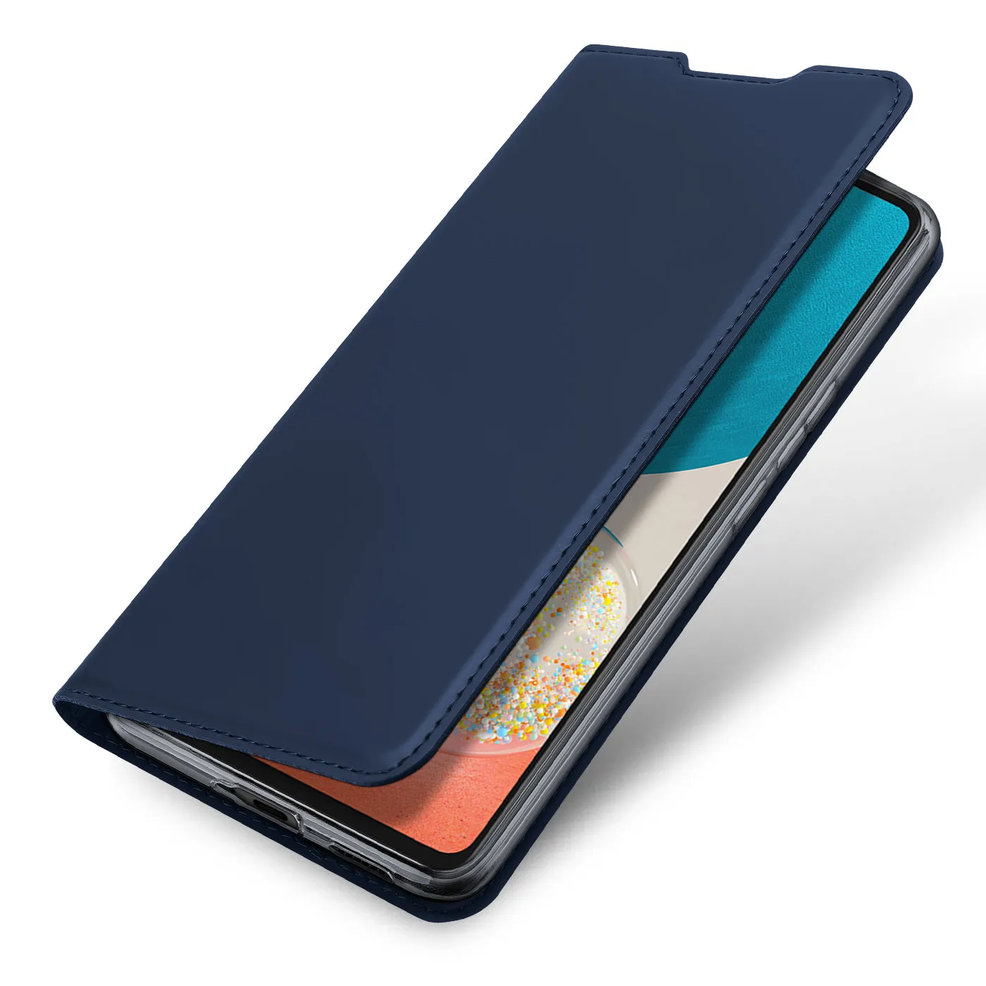 DUX DUCIS Skin Pro Faux Leather Wallet Flip Case for Samsung Galaxy A53 5G - Blue