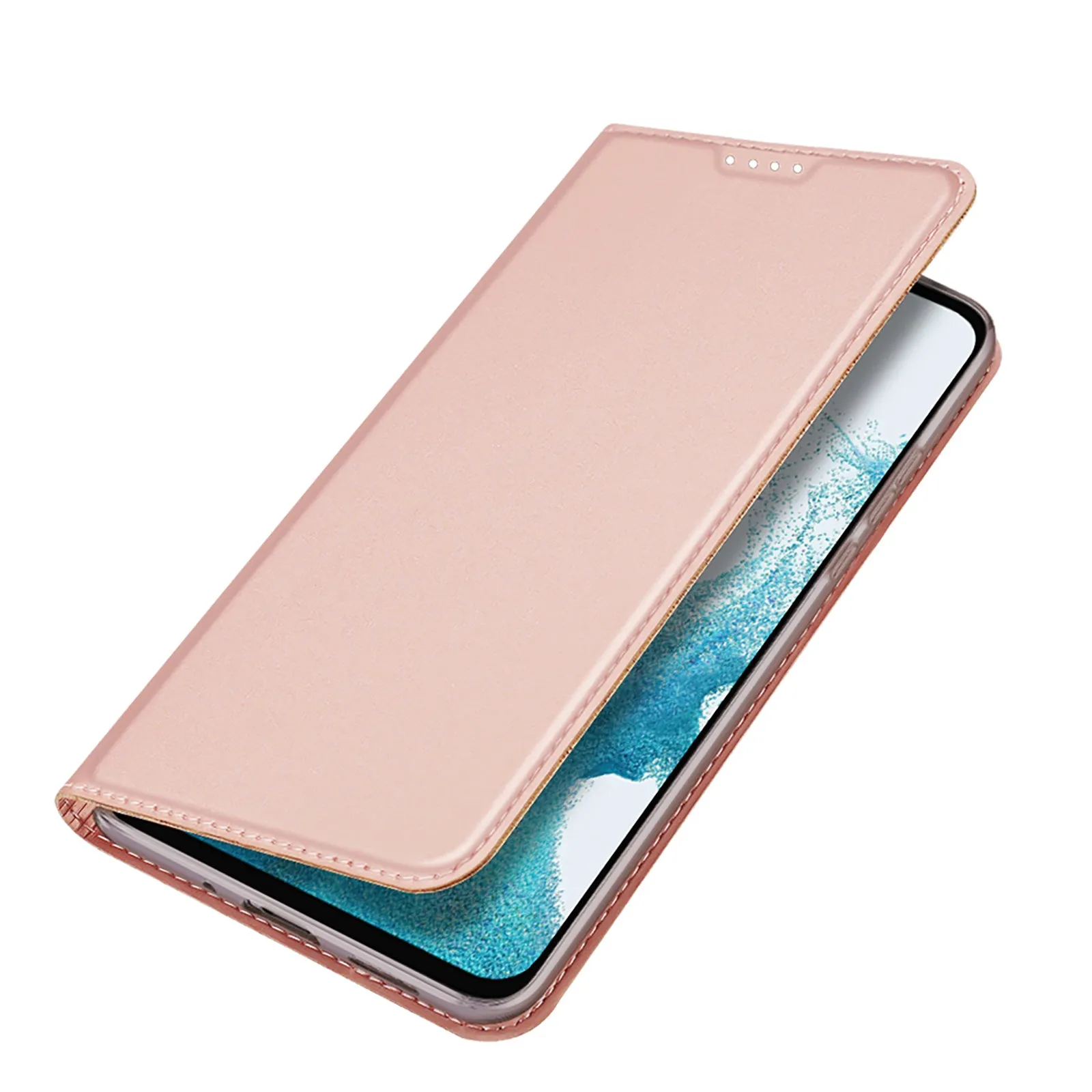 DUX DUCIS Skin Pro Faux Leather Wallet Flip Case for Samsung Galaxy A54 5G - Rose Gold