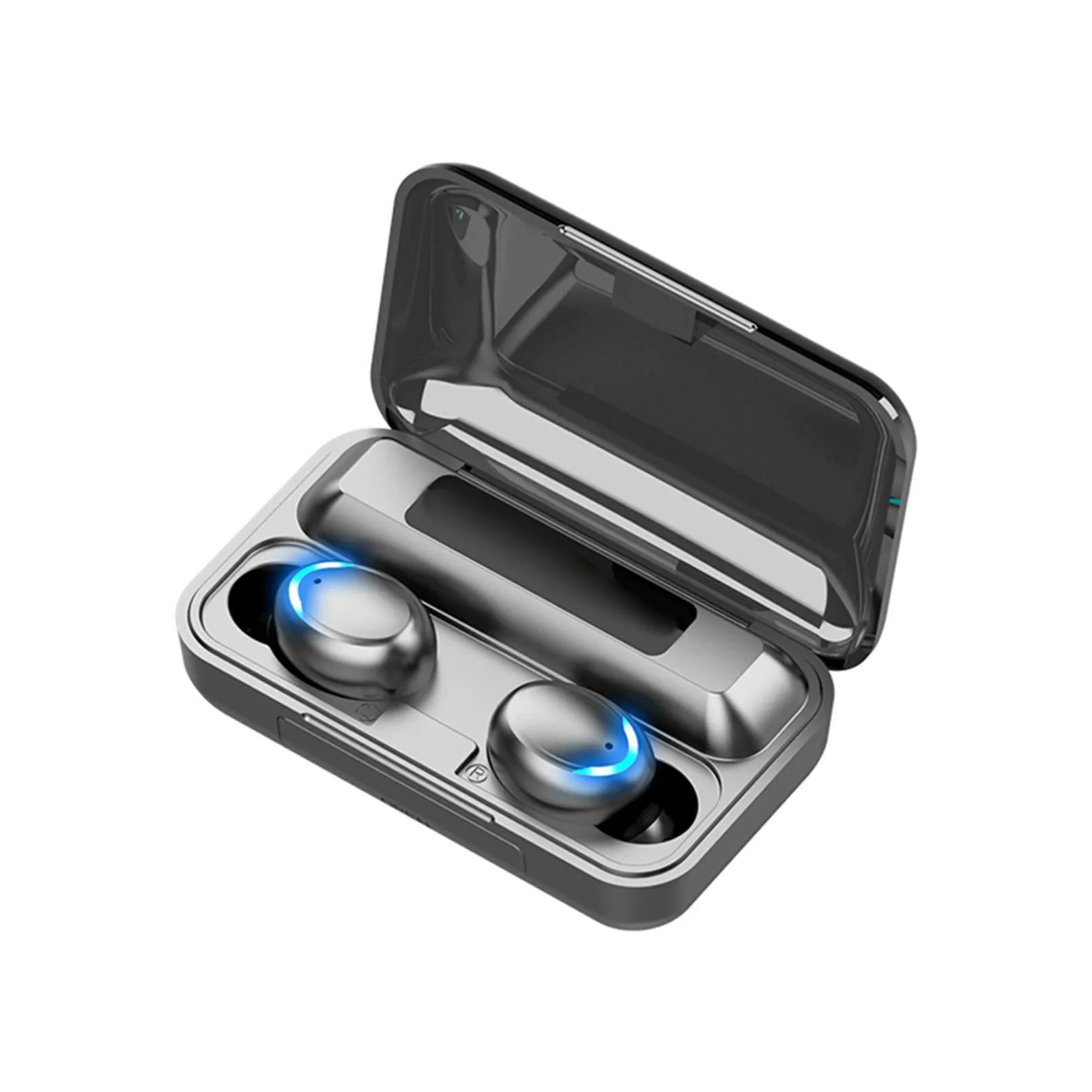 Earbuds Bluetooth 5.1 True Wireless Headphones Sports Headset with Mic LED Display USB Output Power Bank