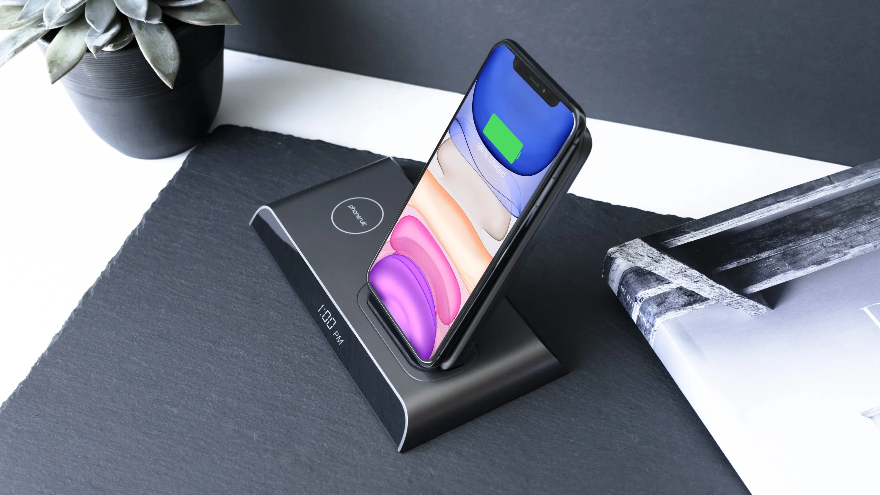 Energy Core Wireless Station | Charging Dock & Portable Power Bank | 10,000mAh