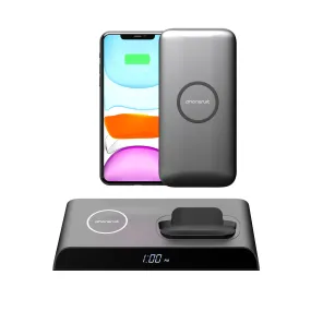 Energy Core Wireless Station | Charging Dock & Portable Power Bank | 10,000mAh