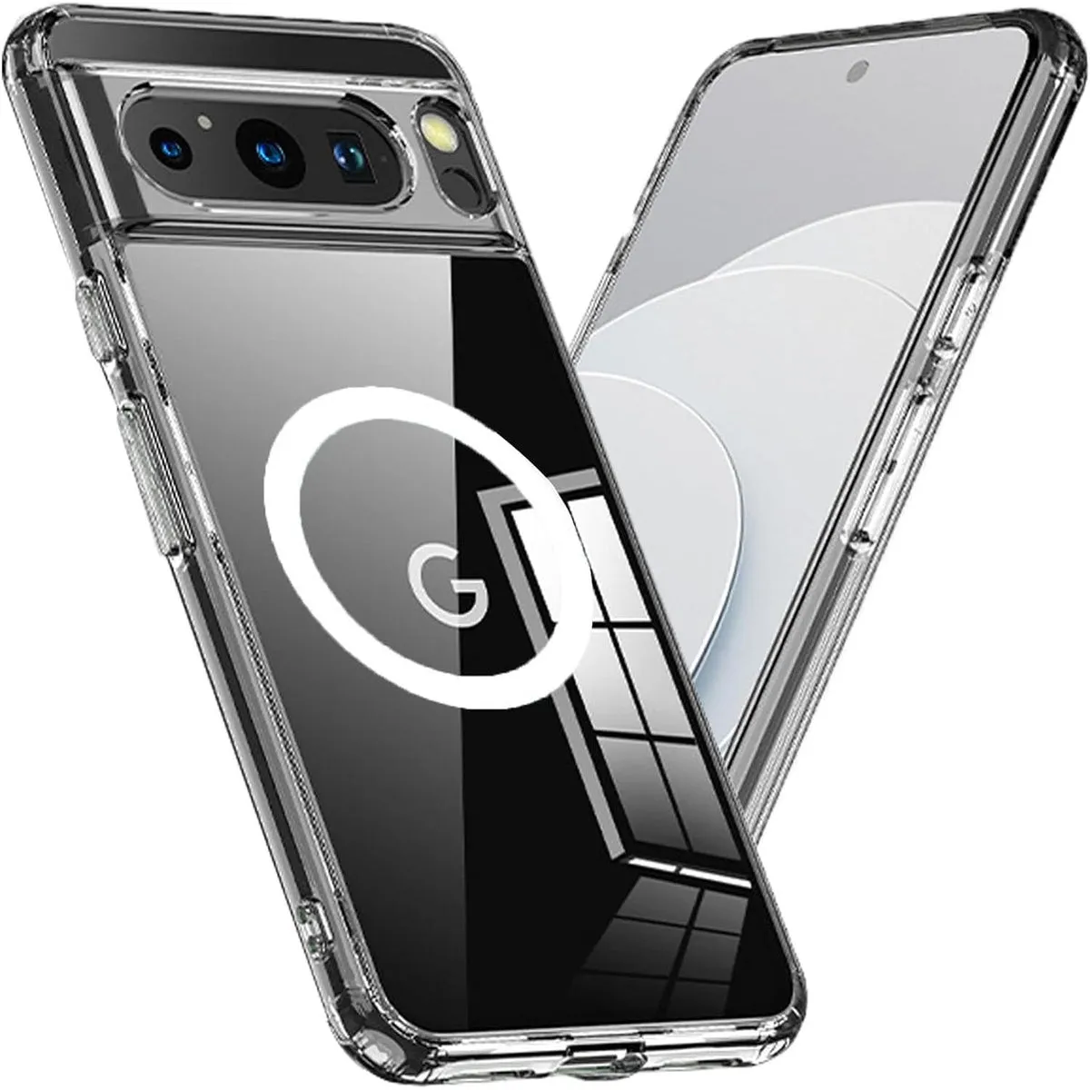 Entronix Google Pixel 9 Pro XL [Magnetic-Compatible] Crystal Clear Case - Sturdy