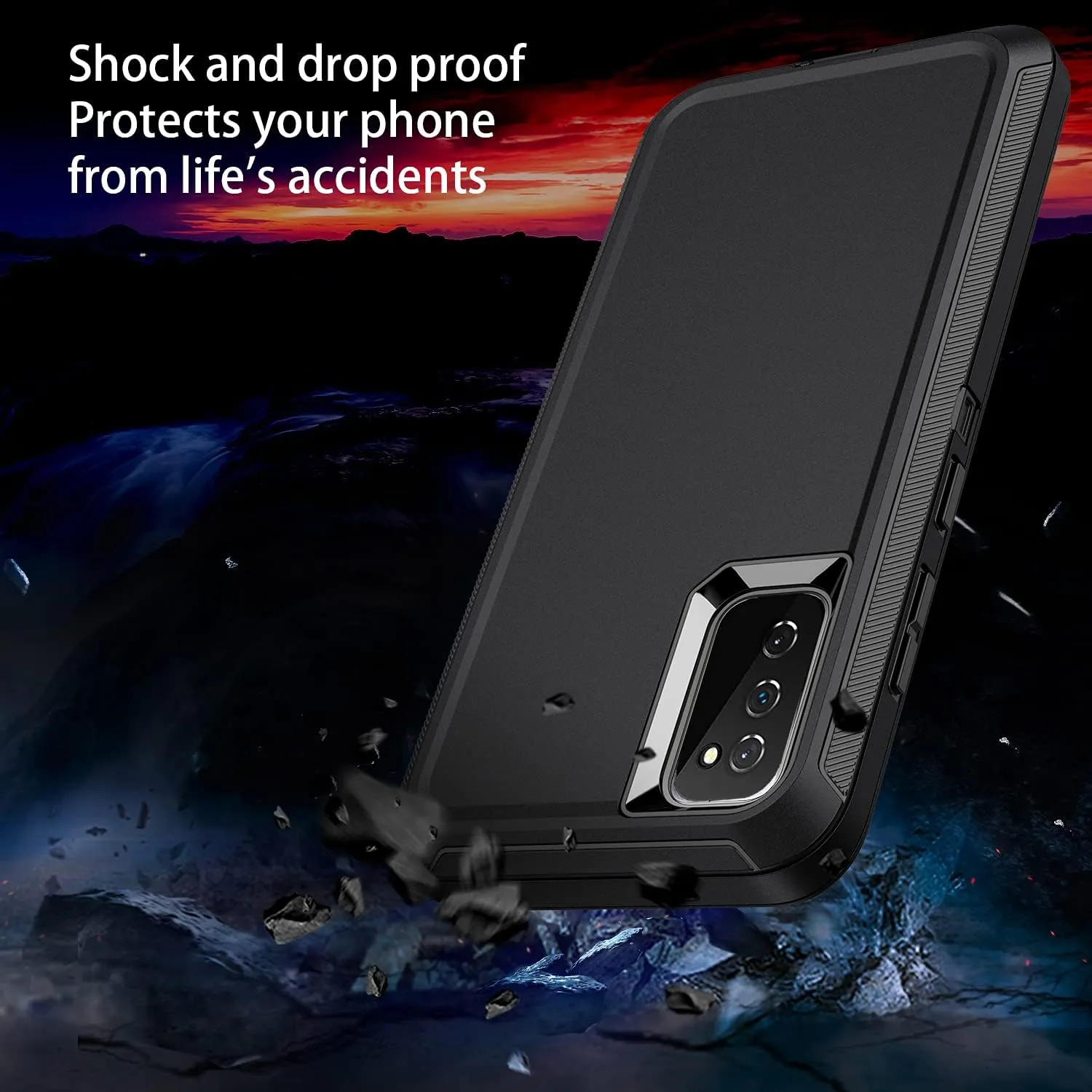 Entronix Heavy Duty Case for Samsung Galaxy Note 8, Triple-Layer & Full Protection,