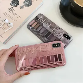 Eyeshadow Makeup-themed Silicone Mobile Phone Case for Girls