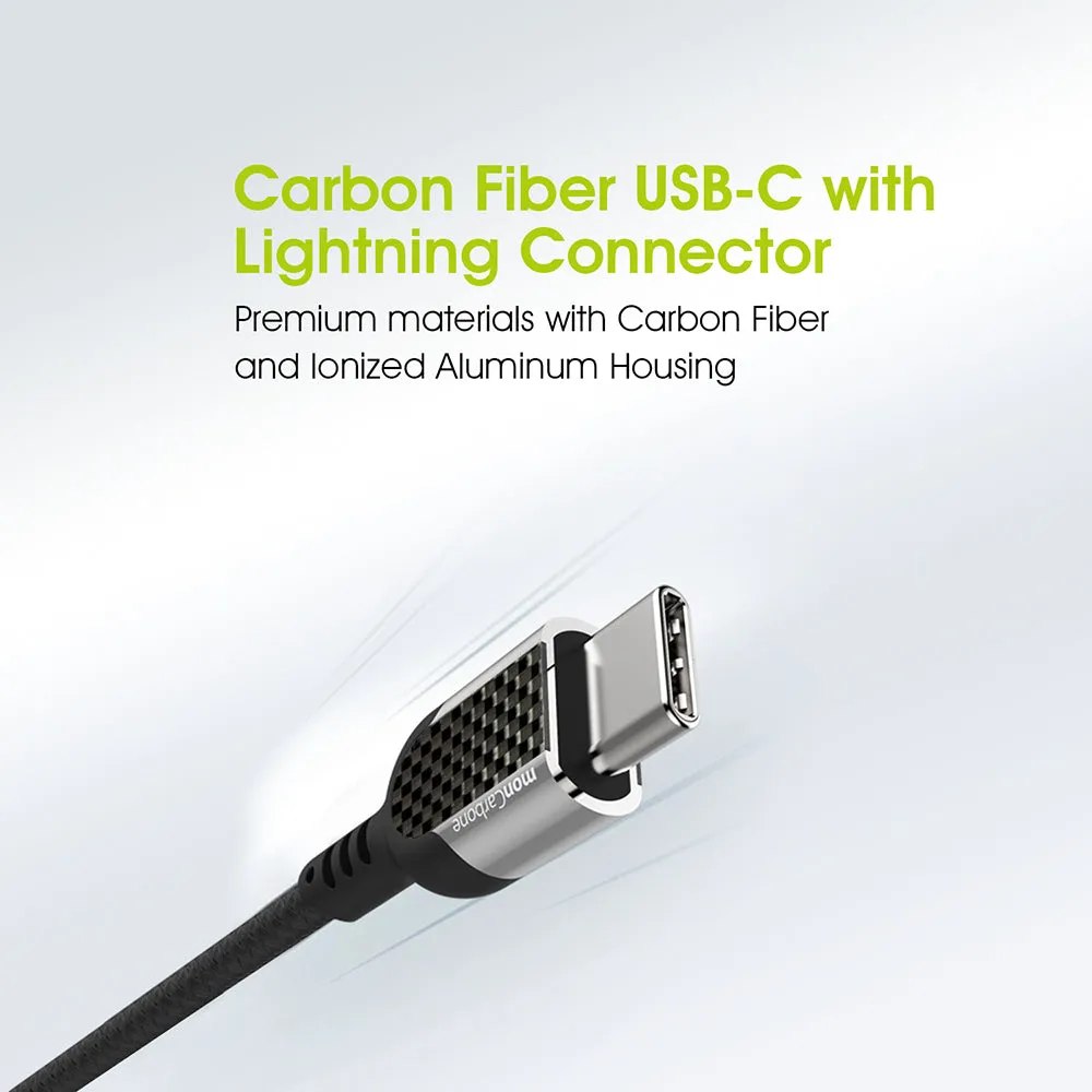 Fast Charge MFi Carbon Fiber USB-C to Lightning