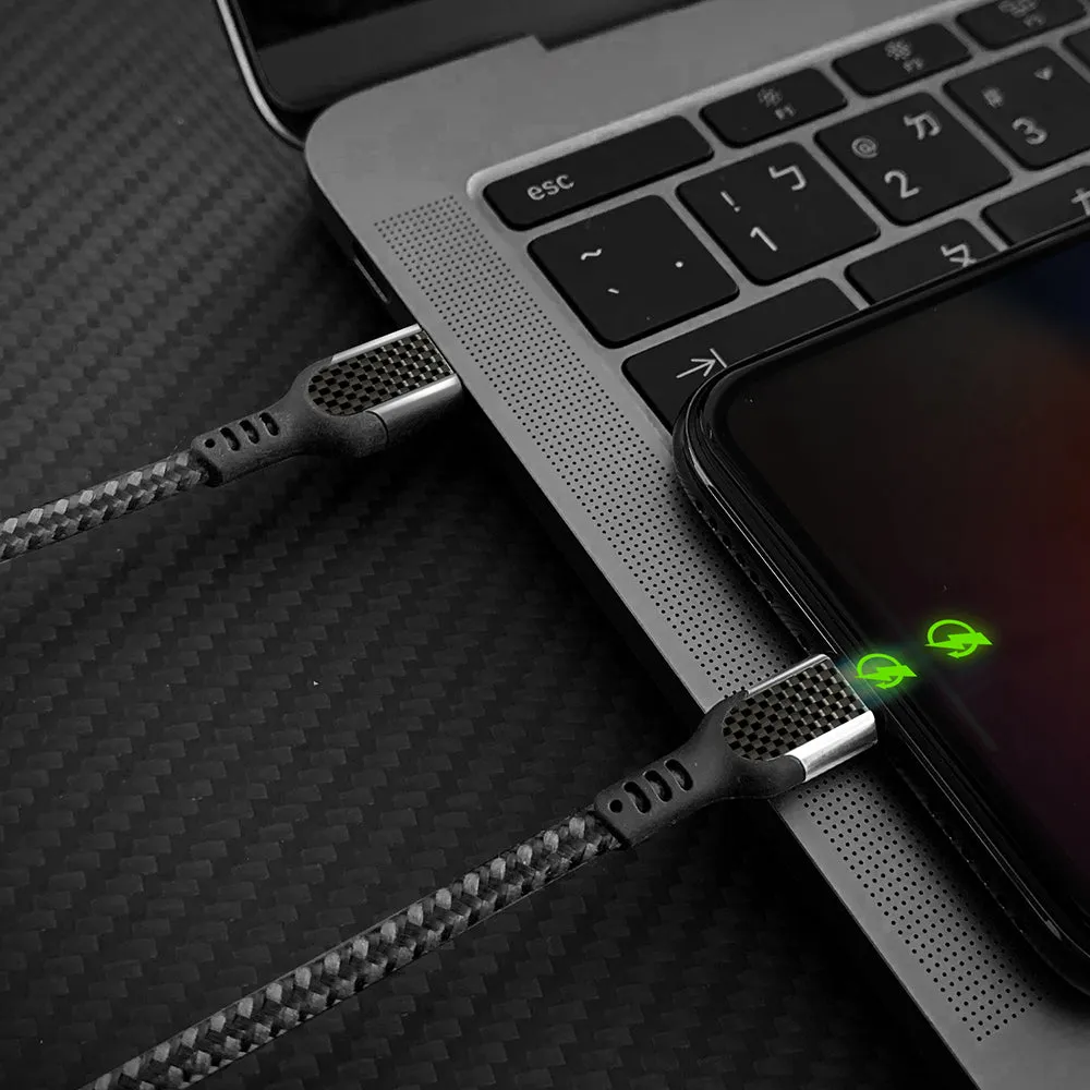 Fast Charge MFi Carbon Fiber USB-C to Lightning