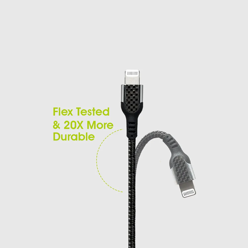 Fast Charge MFi Carbon Fiber USB-C to Lightning