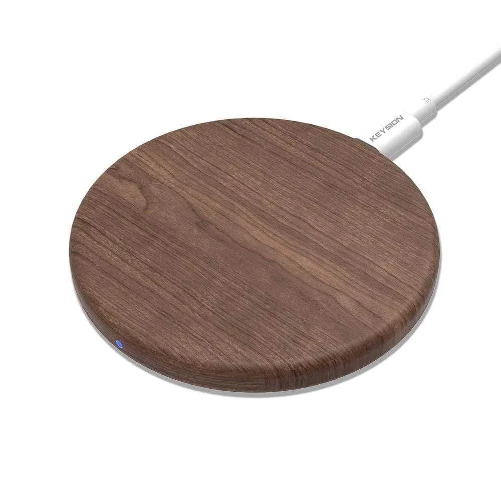 Fast Wooden Wireless Charger For iPhone And Android