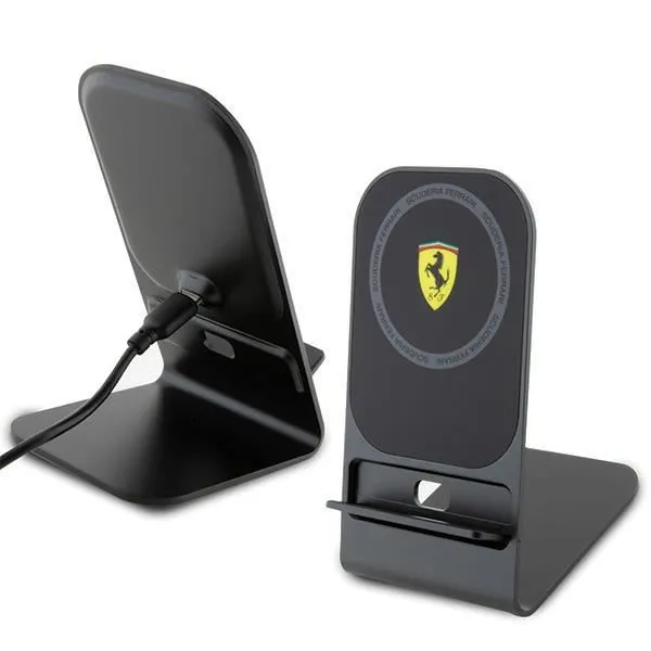 Ferrari 15W Magnetic Wireless Charger Black - FEMFBMALK