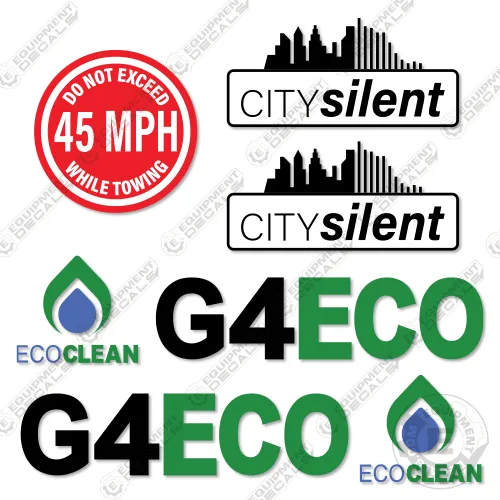 Fits City Silent G4 ECO Decal Kit Light Tower