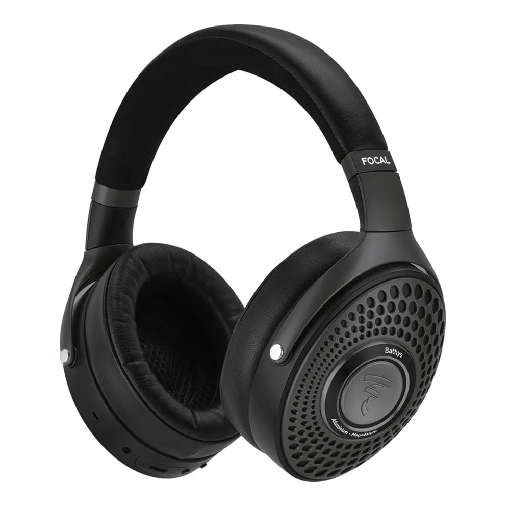 Focal Bathys Over Ear HiFi Bluetooth Wireless Headphones with Active Noise Cancelation (Black Stealth)