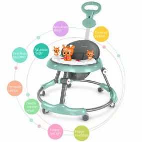 Foldable Adjustable Baby Walker with Music and Lights