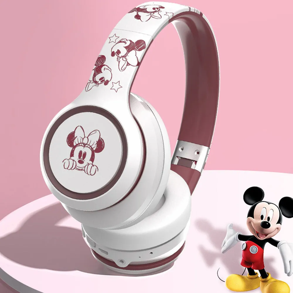 Fone de Ouvido Headphone Mickey Minnie Wireless Bluetooth Surround Disney