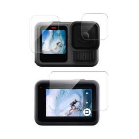 For GoPro HERO13 Black Lens and Front  Back Screen 9H Tempered Glass Film