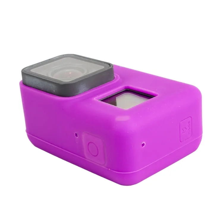 For GoPro HERO5 Silicone Housing Protective Case Cover Shell(Purple)