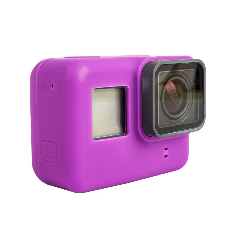 For GoPro HERO5 Silicone Housing Protective Case Cover Shell(Purple)