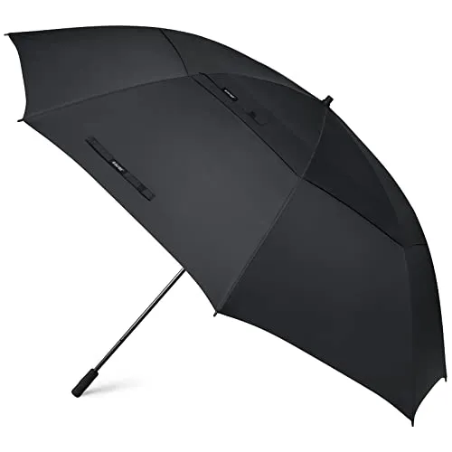 G4Free 80 Inch 6.6 Ft Double Canopy Vented Windproof Stick Family Umbrella