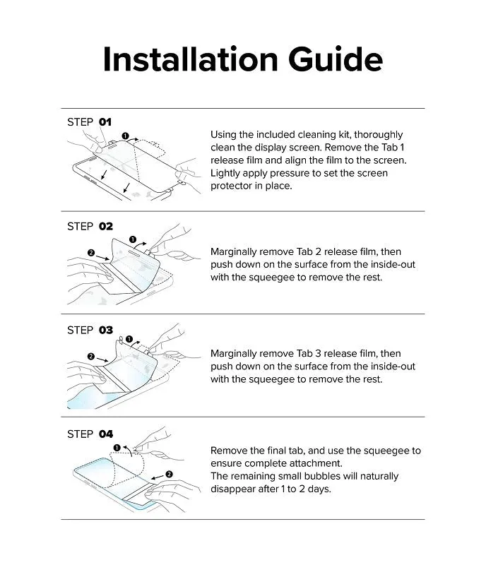 Galaxy Z Flip 4 Dual Easy Film Screen Protector by Ringke