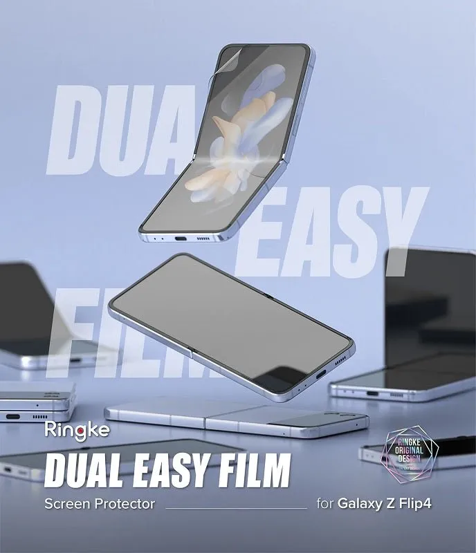 Galaxy Z Flip 4 Dual Easy Film Screen Protector by Ringke