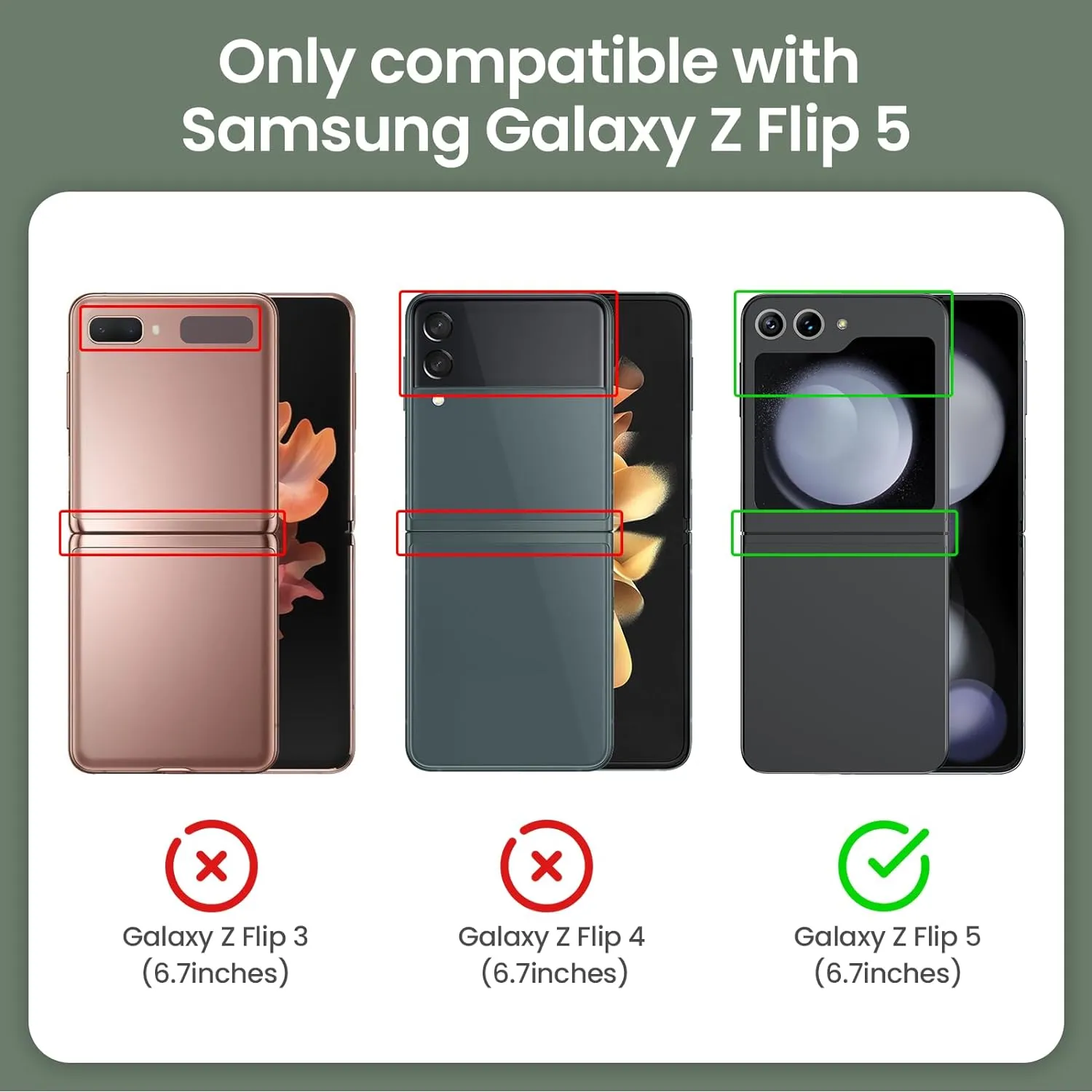 Galaxy Z Flip 5 Samsung Z Flip 5 case Screen Protector Hinge Protection Protective Cover Case