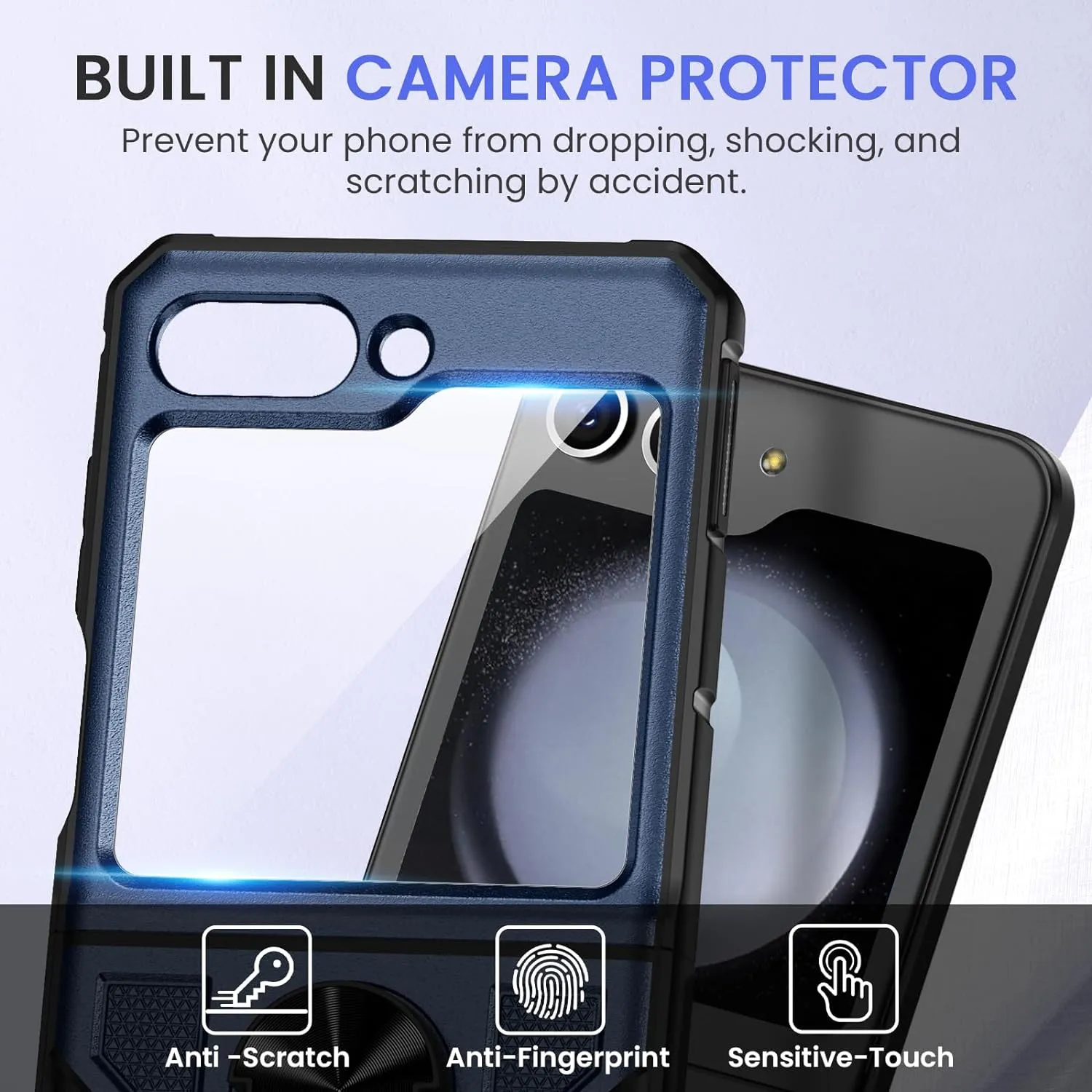 Galaxy Z Flip 5 Samsung Z Flip 5 case Screen Protector Hinge Protection Protective Cover Case