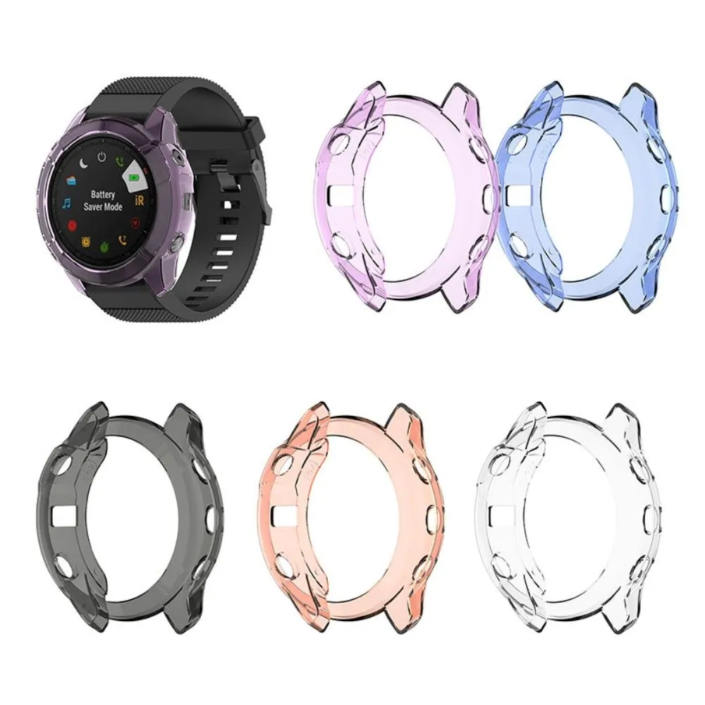 Garmin Fenix 6X / 6X Pro transparent cover - Purple