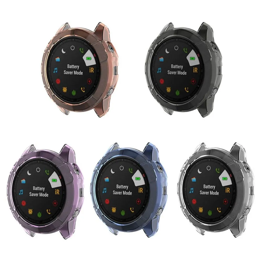 Garmin Fenix 6X / 6X Pro transparent cover - Purple