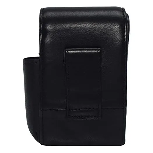 Genuine leather cigarette box anti-scratch protective storage case with lighter holder