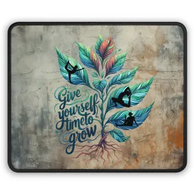 Give Yourself Time To Grow Yoga Mouse Pad,Unique Gift For Meditation And Yoga Lover, Cute Yoga Mouse Pad, Mindful Yoga Gift, Yoga lover Mouse Pad, Yoga Instructor Gift, Gift For Yoga lovers, Gift For Yogi.