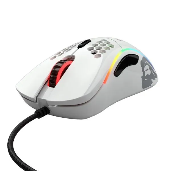 Glorious Model D (Glossy White) Extreme Lightweight Ergonomic Gaming Mouse 69G