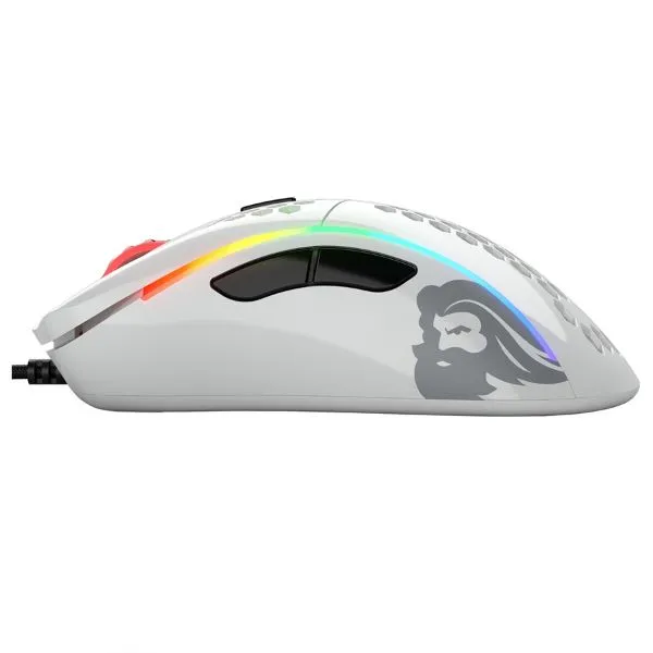 Glorious Model D (Glossy White) Extreme Lightweight Ergonomic Gaming Mouse 69G