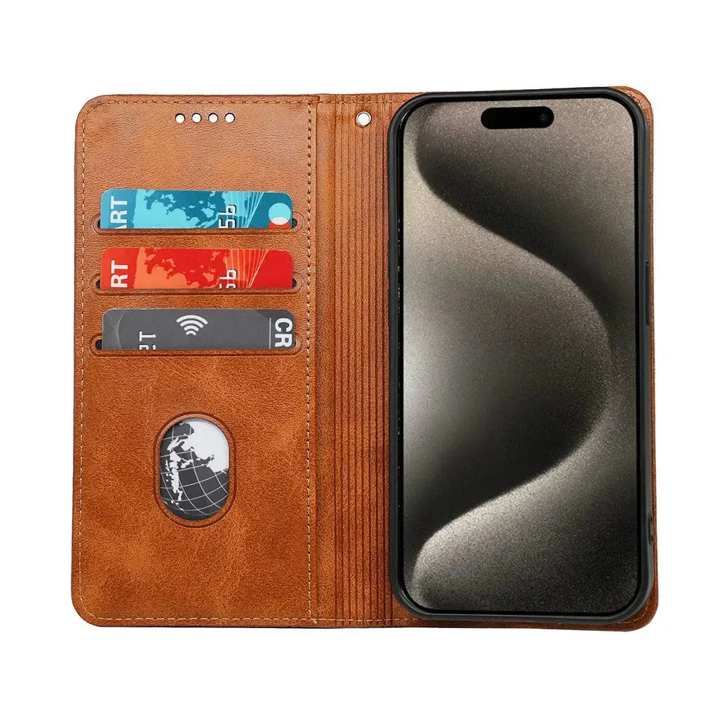 Google Phone Leather Flip Card Holder Phone Case