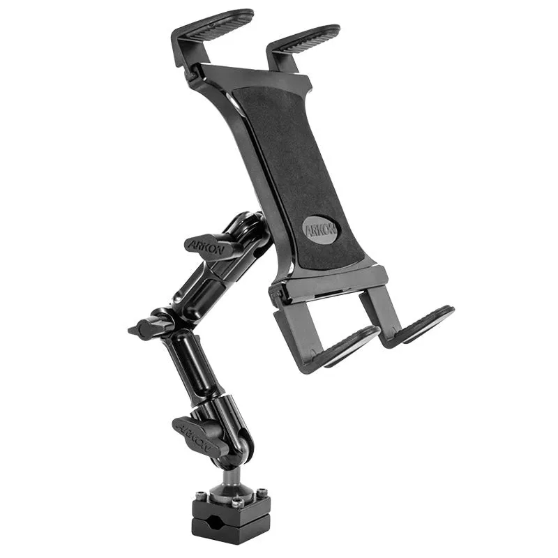 Heavy-Duty Slim-Grip® Tablet Headrest Mount with Multi-Angle 8" Arm for iPad, Note, and more