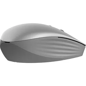 HP 710 Rechargeable Silent Mouse - Wireless - Bluetooth - 2.40 GHz - Rechargeable - Silver - USB Type A - 3000 dpi - Tilt Wheel - 7 Button(s) - 6 Programmable Button(s) - Symmetrical