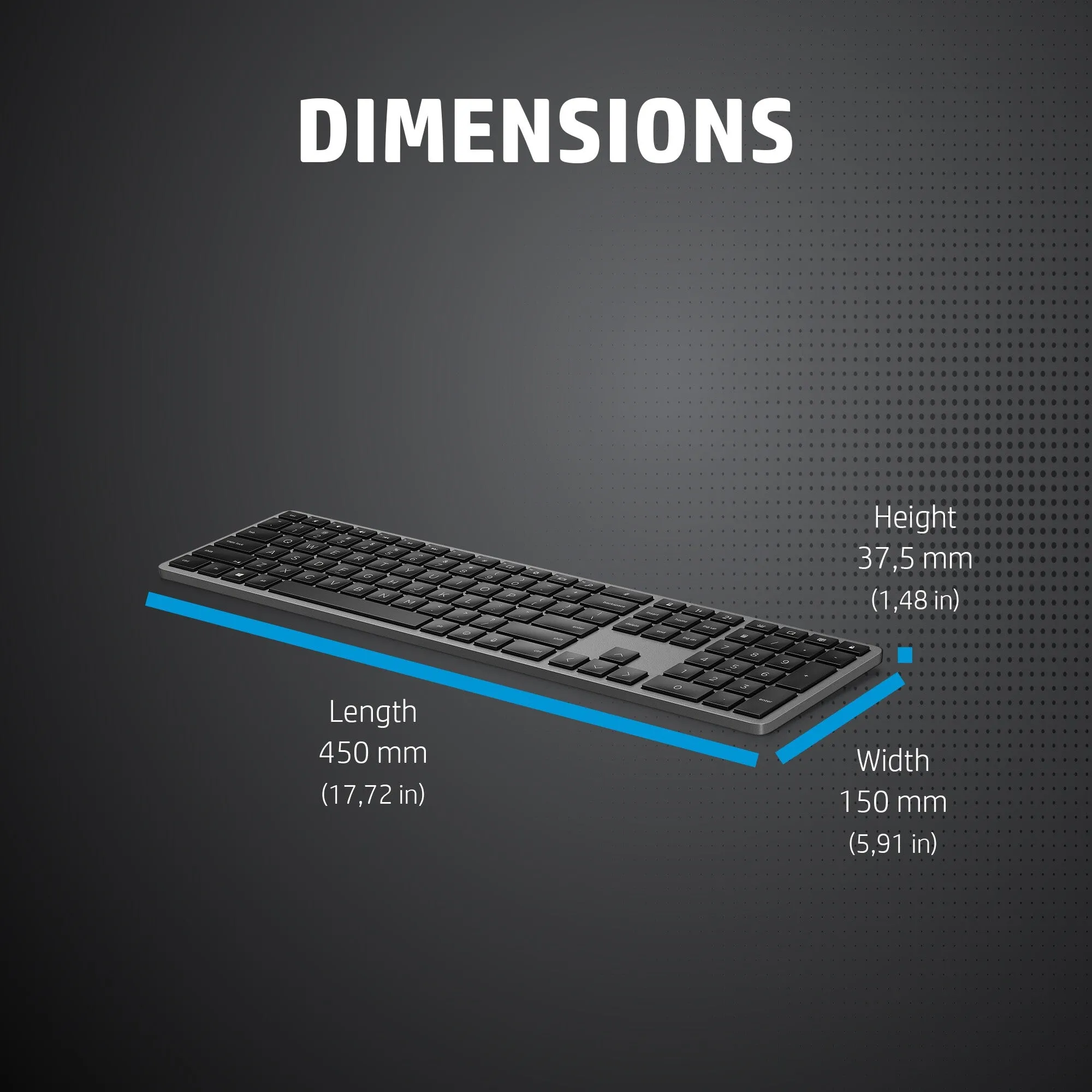 HP 975 Dual-Mode Wireless Keyboard