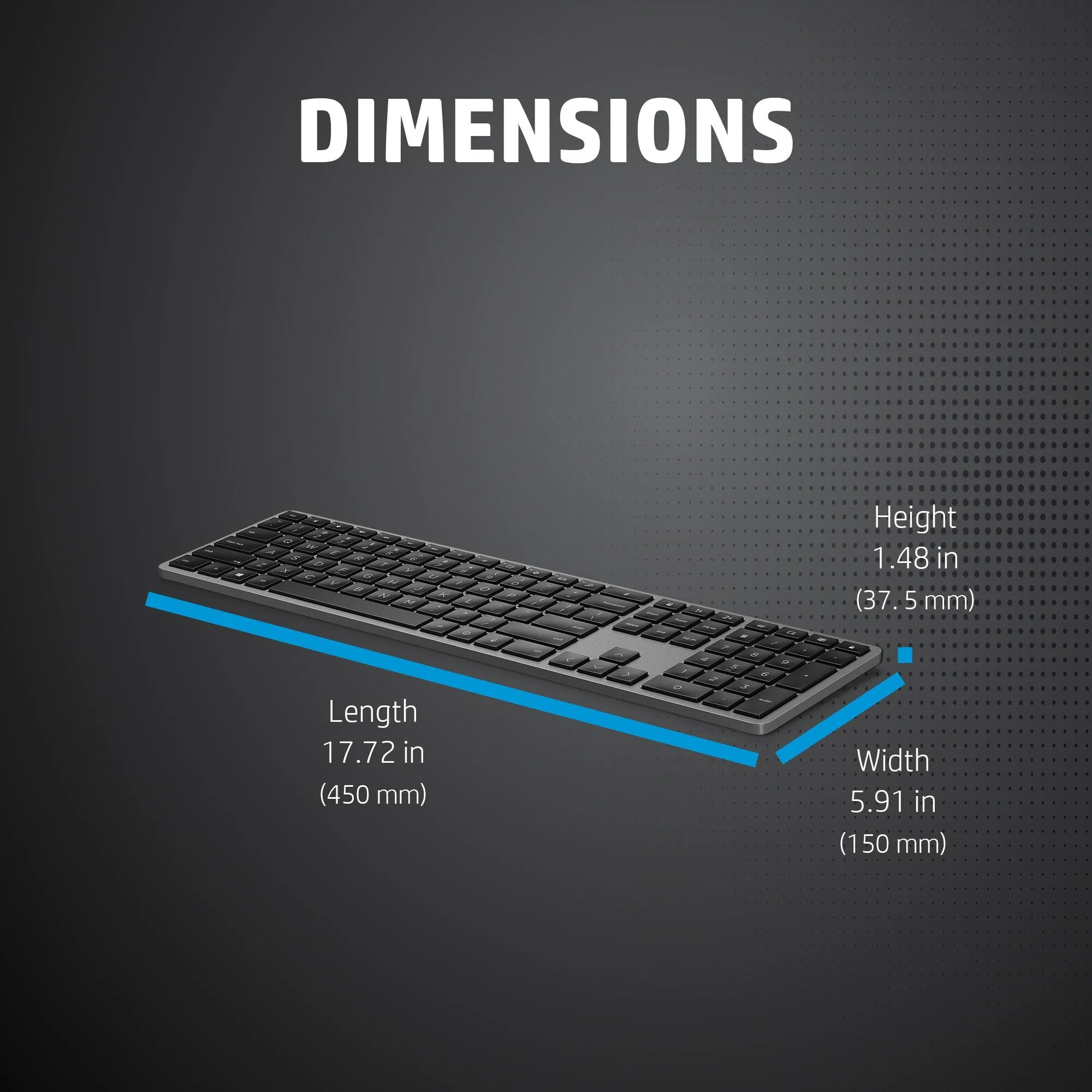 HP 975 Dual-Mode Wireless Keyboard