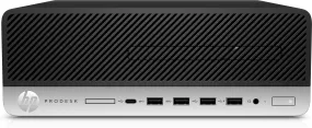 HP ProDesk 600-G4 SFF Desktop PC, Intel i3-8100, 3.60GHz, 4GB RAM, 500GB HDD, Windows 10 Pro- 4HJ84UT#ABA