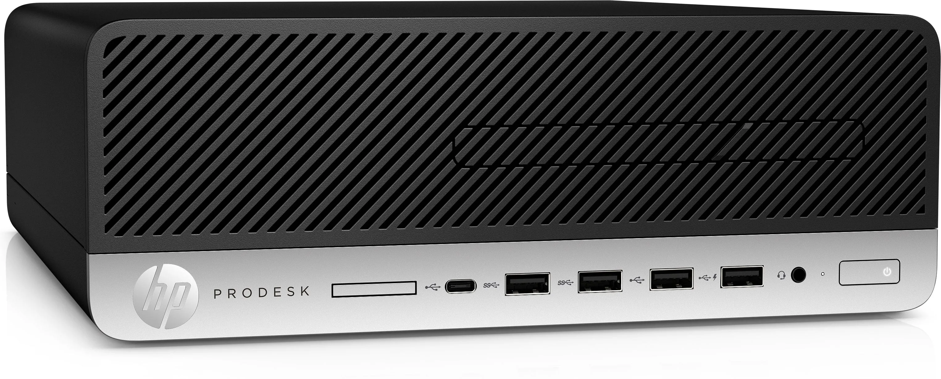 HP ProDesk 600-G4 SFF Desktop PC, Intel i3-8100, 3.60GHz, 4GB RAM, 500GB HDD, Windows 10 Pro- 4HJ84UT#ABA