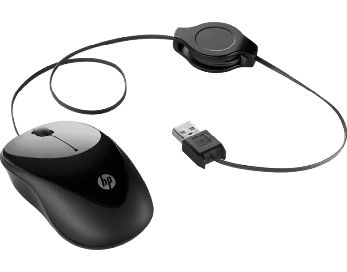 Hp Wired Mouse Retractable  100  6GJ71AA