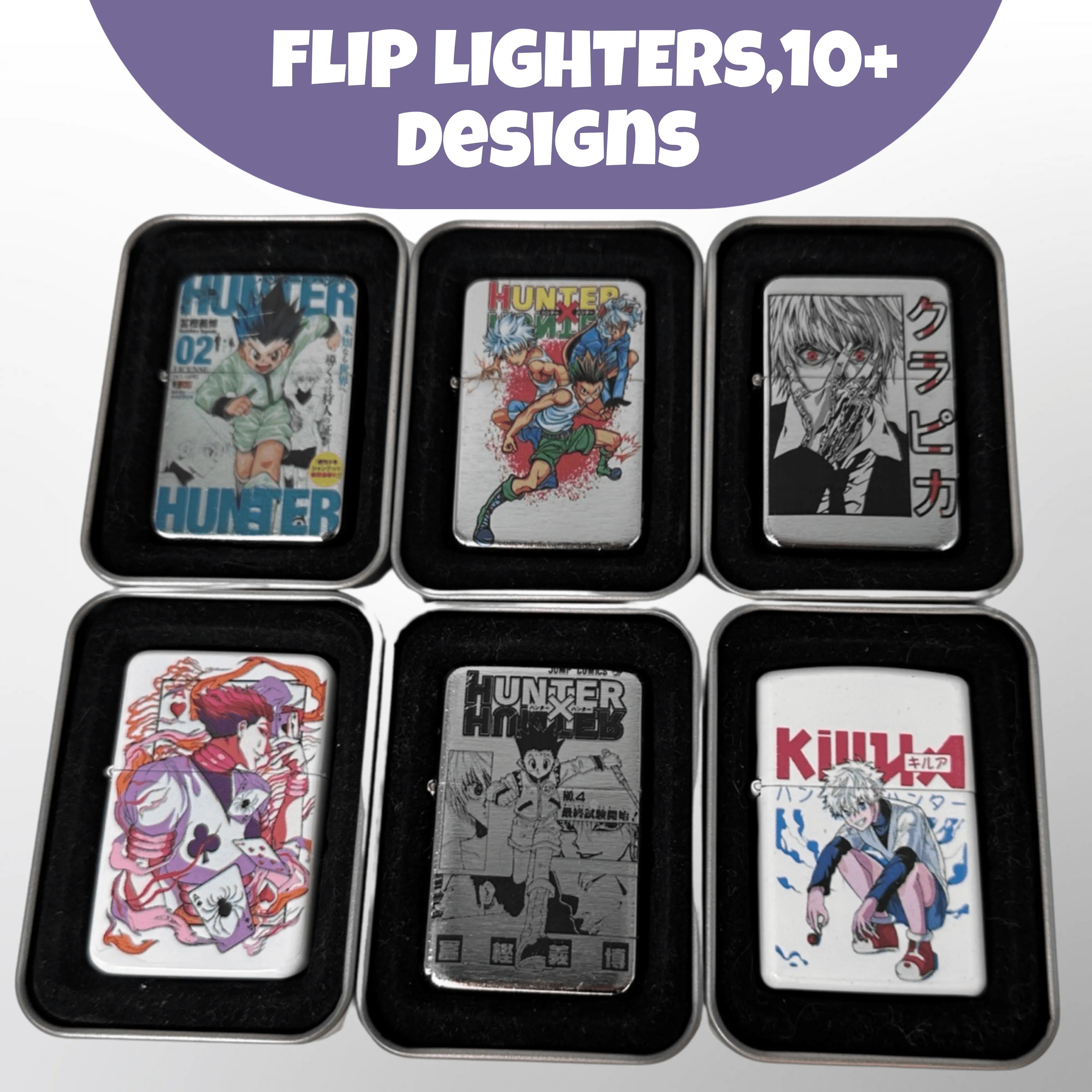 HxH Hunter Hunter Anime Art Design Flip Top Lighter