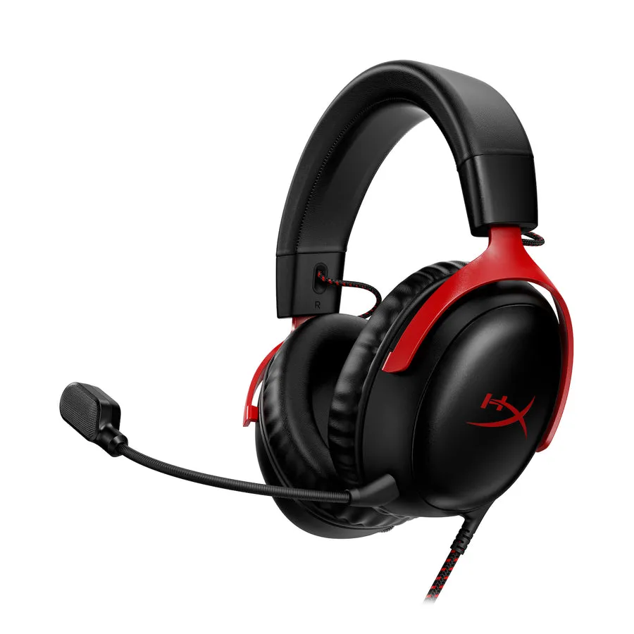 HyperX Cloud III Wired DTS X Gaming Headset with Signature Comfort | Angled 53mm Drivers | Crystal-Clear Microphone