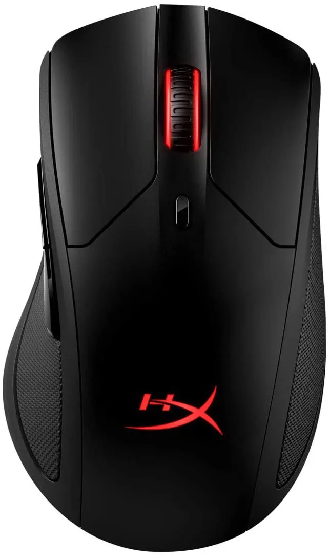 HyperX Pulsefire Dart Wireless RGB Gaming Mouse Ergonomic  with Pixart 3389 Optical Sensor, 16000 DPI, 6 Programmable Buttons, Qi-Charging 50 Hours Battery Life For PC PS5 PS4 Xbox One (HX-MC006B)