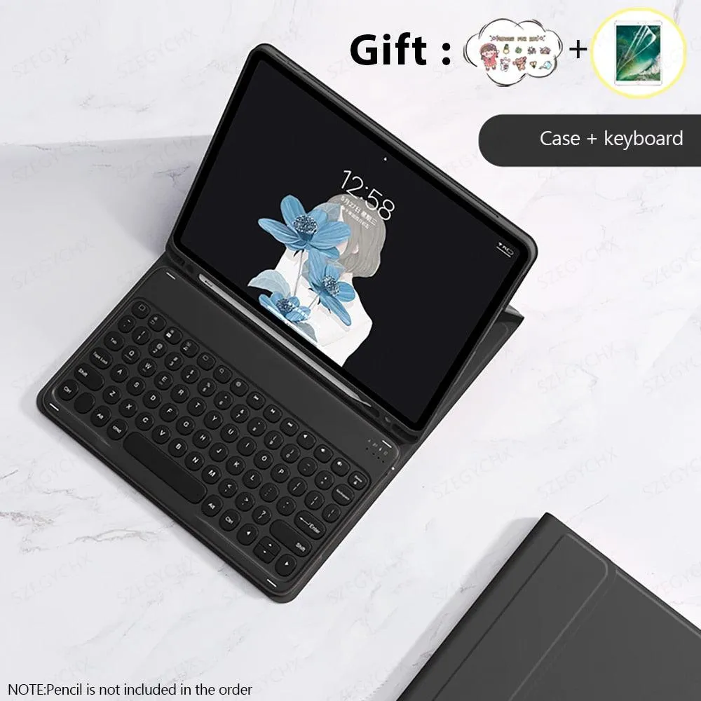 iPad Accessory Bundle with Bluetooth Keyboard, Wireless Mouse and iPad case