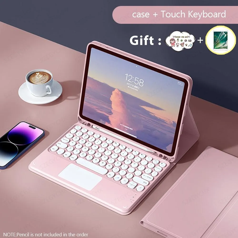 iPad Accessory Bundle with Bluetooth Keyboard, Wireless Mouse and iPad case