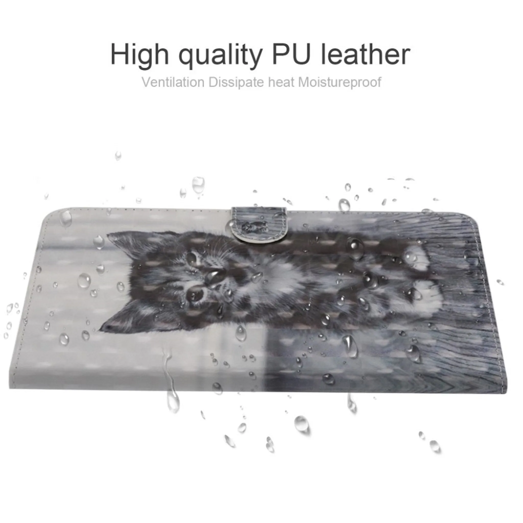 iPad Mini (2019) light spot décor leather case - Cat