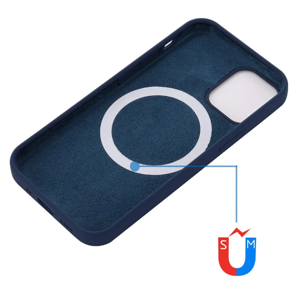 iPhone 13 Mini MagSafe Silicone Case Sleeve - Dark Blue